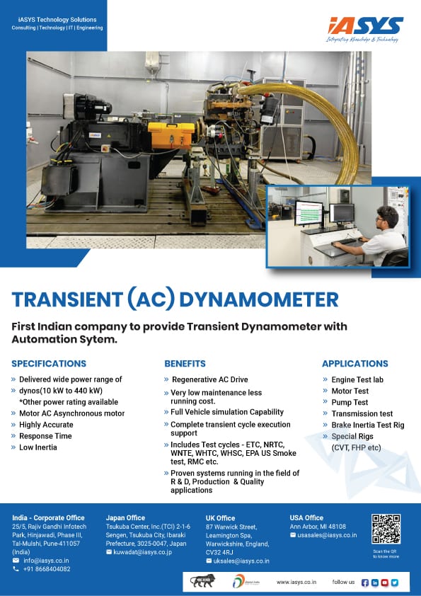 Transient (AC) DynamometerTransient (AC) Dynamometer
